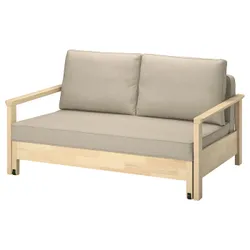 IKEA TORNSBORG(905.846.58) Диван на 2 людини, складний, Naggen Beige/Pine