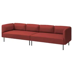 IKEA LILLEHEM(195.360.25) Модульний диван з 4 людини, Gunnared/Brown -Red Metal