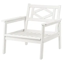 IKEA BONDHOLMEN(605.581.61) садове крісло, білий/бежевий