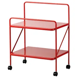 IKEA JÄRLÅSA(005.552.74) стіл на колесах, червоний
