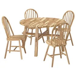 IKEA SKOGSTA / SKOGSTA(096.089.80) стіл і 4 стільці, акація/акація