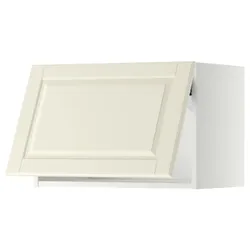 IKEA METOD(293.944.26) горизонтальна шафа з кнопкою відкриття, білий/Bodbyn крем