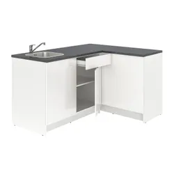 IKEA KNOXHULT(893.884.08) кутова кухня, глянсовий / білий