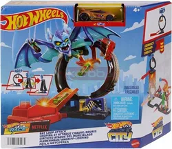 Набір HOT WHEELS BAT LOOP SET з петлею, пусковою установкою + МАШИНКА HTN78