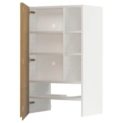 IKEA METOD(195.388.59) шафа з витяжкою та полицею/дверями, білий/імітація Воксторпа дуб