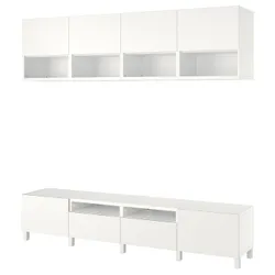 IKEA BESTÅ(394.213.87) тумба під телевізор, білий Laxviken / Lappviken / Stubbarp white