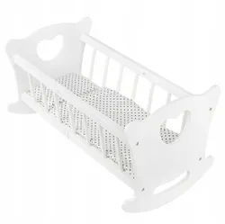 Деревянная кукольная кровать, большая люлька, постельное белье, одеяло KINDERPLAY