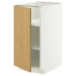 IKEA METOD(996.010.45) ST/полиці, Білий/Сінарп навколо дуба