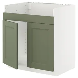 IKEA METOD(295.171.73) Хавсен раковини 2KOM, Biały/axstad gria -green