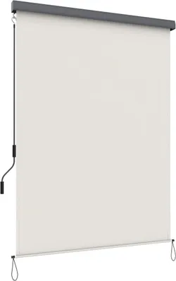 SONGMICS 1,4 х 2,5 м (Ш х Д) вертикальний навіс для балкона, тераси, з сірою касетою, вертикальний навіс для зовнішнього