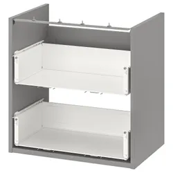 IKEA ENHET(604.405.10) тумба під умивальник з 2 ящиками, сірий