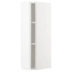 IKEA METOD(294.554.10) навісна шафа з полицями, білий / Voxtorp глянцевий / білий