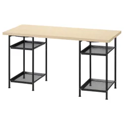 IKEA MITTCIRKEL / SPÄND(395.690.34) стіл, Ефект живого сосни/чорний
