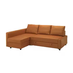 IKEA FRIHETEN(195.170.41) кут із функцією сну, Важкий коричневий помаранчевий