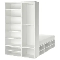 IKEA PLATSA(393.365.39) каркас ліжка з шафами, білий