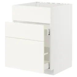 IKEA METOD / MAXIMERA(295.071.74) справа, зліва, зліва + 3fr/2sz, білий/Вальстена білий