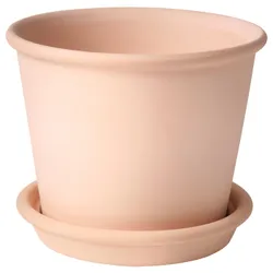 IKEA MUSKOTBLOMMA (304.548.91) квітковий горщик з підставкою, всередині/зовні теракота