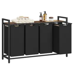 Кошик із чорною пральнею 4 камери зі стільницею