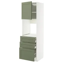 IKEA METOD / MAXIMERA(495.182.61) шафи wy n pek/drz/3 смоктати, Biały/axstad gria -green