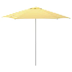 IKEA HÖGÖN(205.985.74) парасолька, кремовий яскраво-жовтий/смугастий