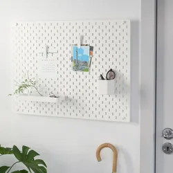 IKEA SKÅDIS(092.846.69) комбінована перфорована дошка, білий