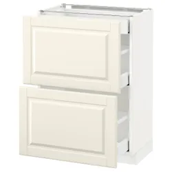 IKEA METOD / MAXIMERA(390.517.05) 2-дверний / 3-місний, білий / Bodbyn крем