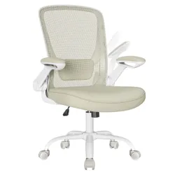 Кремовий ротари-офісний стілець
