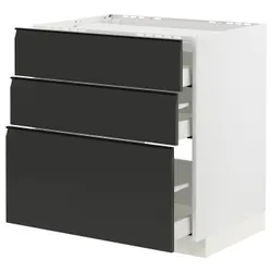 IKEA METOD / MAXIMERA(894.931.26) shah st fri/3fr/3sch, білий/Upplöv матовий антрацит