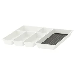 IKEA UPPDATERA(095.008.52) Лоток для столових приборів, білий/антрацит