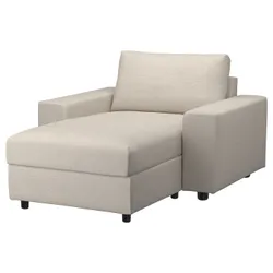 IKEA VIMLE (594.091.48) шезлонг, з широкими підлокітниками / Gunnared beige