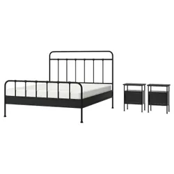 IKEA STJÄRNÖ / GRÅFJÄLLET(995.776.39) Набір меблів для спальні 3 шт, антрацит