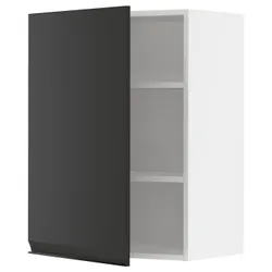 IKEA METOD(194.930.97) навісна шафа з полицями, білий/Upplöv матовий антрацит