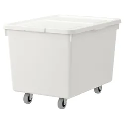 IKEA SOCKERBIT (092.075.72) ящик на колесах з кришкою, білий