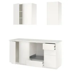 IKEA METOD(796.157.60) кухня, Білий/veddinge білий