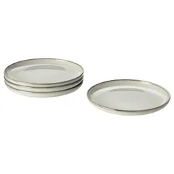 IKEA GLADELIG (104.571.45) тарілка, сірий
