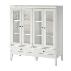 IKEA IDANÄS(104.960.38) шафа зі скляними дверцятами, білий