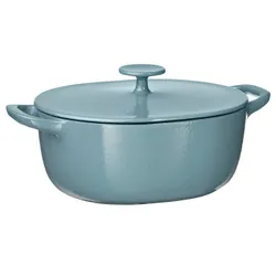 IKEA VARDAGEN(506.057.09) Британці з кришкою, Світло -Грей -Грей -Блово -емальований чавун
