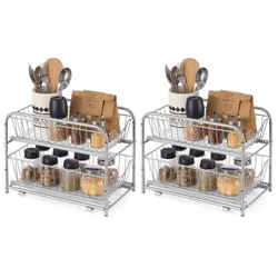 Кухонний організатор набір 2 ПК. Срібло