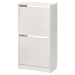 IKEA BISSA(705.302.56) тумба для взуття, 2 відділення, білий
