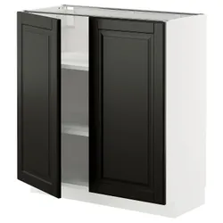 IKEA METOD(895.788.56) Шафа STJ/полиці/2 двері, Biały/Bodbyn Black