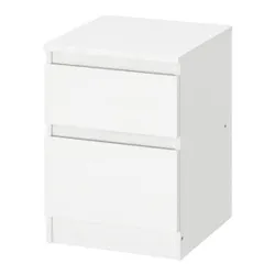 IKEA KULLEN (803.092.41) тумба,КУЛЛЕН Комод з 2 шухлядами, білий, 35х49 см
