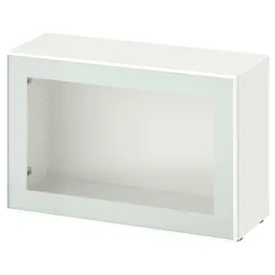 IKEA BESTÅ(294.890.85) сайт, біле/Glassvik біле/прозоре скло