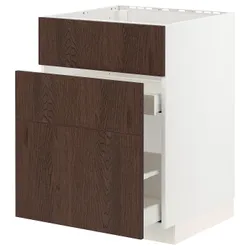 IKEA METOD / MAXIMERA(094.044.31) одна штука від злотих + 3 шт./2 шт, білий / Сінарп коричневий