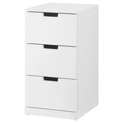 IKEA NORDLI(392.398.35) комод, 3 шухляди, білий