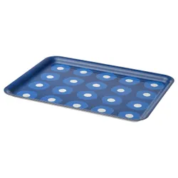 IKEA PILLERSTARR(805.973.31) лоток, візерунок/синій