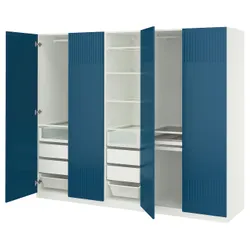IKEA PAX / FYRUDDEN(595.819.40) Комбінація гардеробу, білий/синій