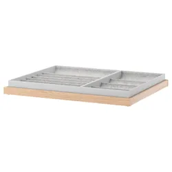 IKEA KOMPLEMENT(192.494.87) висувна полиця зі вставкою, білий морений дуб