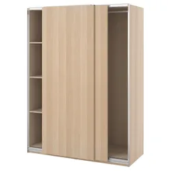 IKEA PAX / HASVIK(494.359.68) гардероб, ефект білого мореного дуба/білого мореного дуба