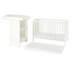 IKEA SMÅGÖRA(494.158.47) Комплект дитячих меблів 3 предмета, білий