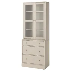 IKEA HAVSTA(295.974.62) Поєднання зі скляними дверима, Сірий -Грей